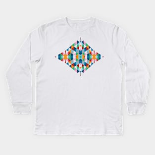 Geometric #2 Kids Long Sleeve T-Shirt